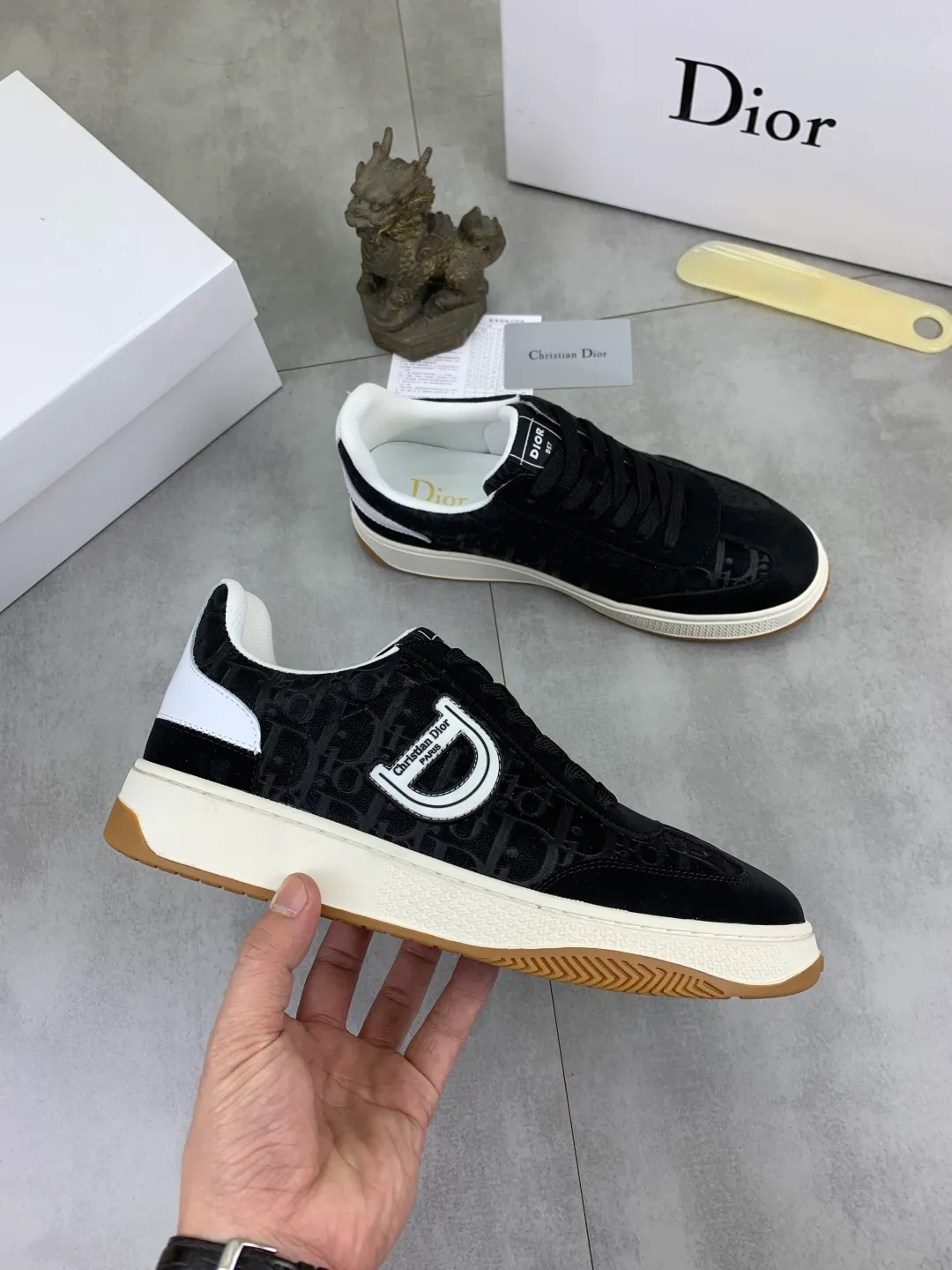 Men's Men's Shoes 💰P380 💰[New Style]🆘[Dior] 2025 Dior Original Lace-up Low-top Men's Shoes Classic casual shoes 🔥This model is the official flagship model with high quality and made by famous original designers. It is made of high-quality cowhide with original materials➕Comfortable and breathable mesh lining➕Pigskin insole. The perfect last shape and generous and fashionable design have attracted many consumers. Suitable for drivers to drive🚗. What you want is the highest quality in the market. Color: 4️⃣Color code number: 38--44 (45 customized)